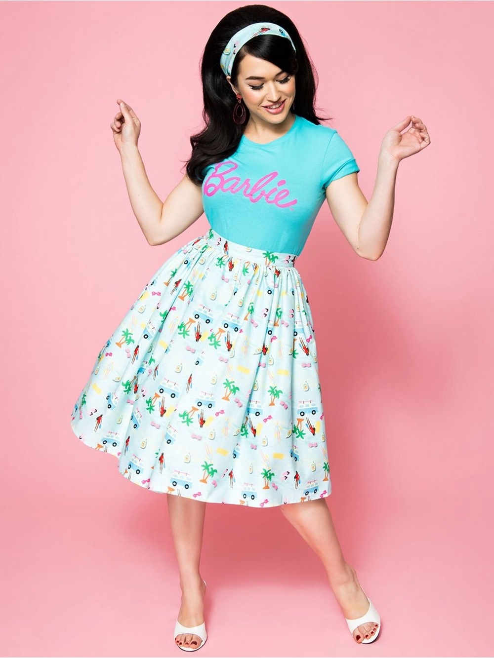 Unique Vintage Barbie Vacation Adventure Swing Skirt size 1X 16.